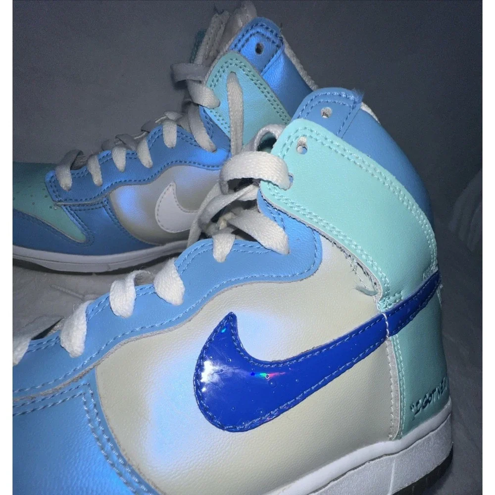 Nike Dunk High Youth 7 I Got Next (GS) Sneakers DV2206-400 Light Blue‎